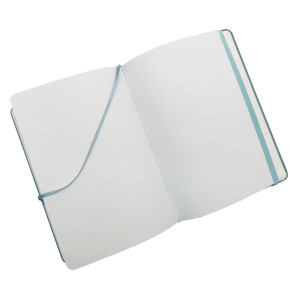 Notes Luxi tečky - A5 - lamino - ledově modrá